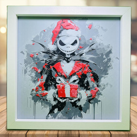 Jack Skellington dressed as Santa 3D Printed Fan Art
