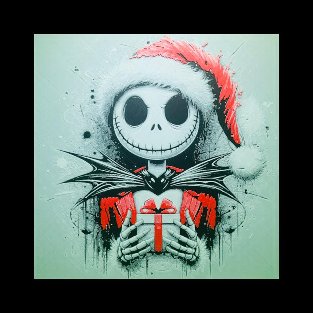 Jack Skellington with Christmas Present 3D Printed Fan Art
