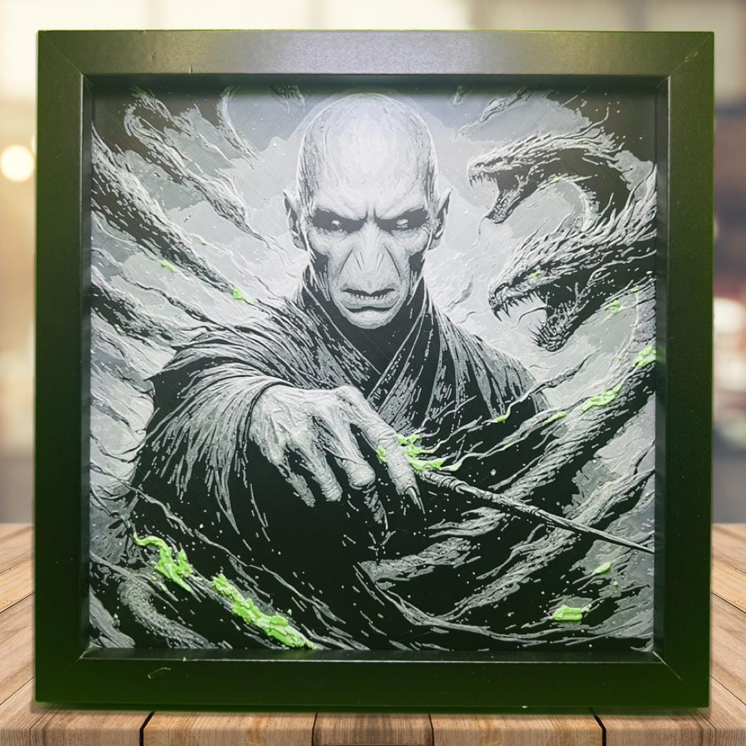 Lord Voldemort - Harry Potter 3D Printed Fan Art