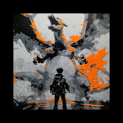 Charizard With Trainer 3D Printed Fan Art