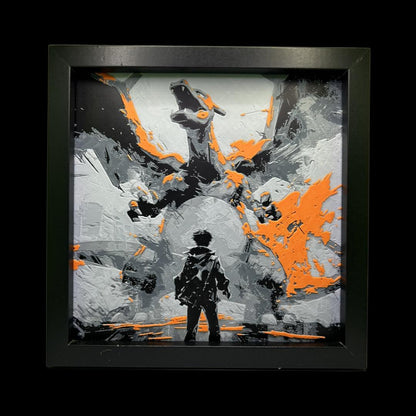 Charizard With Trainer 3D Printed Fan Art