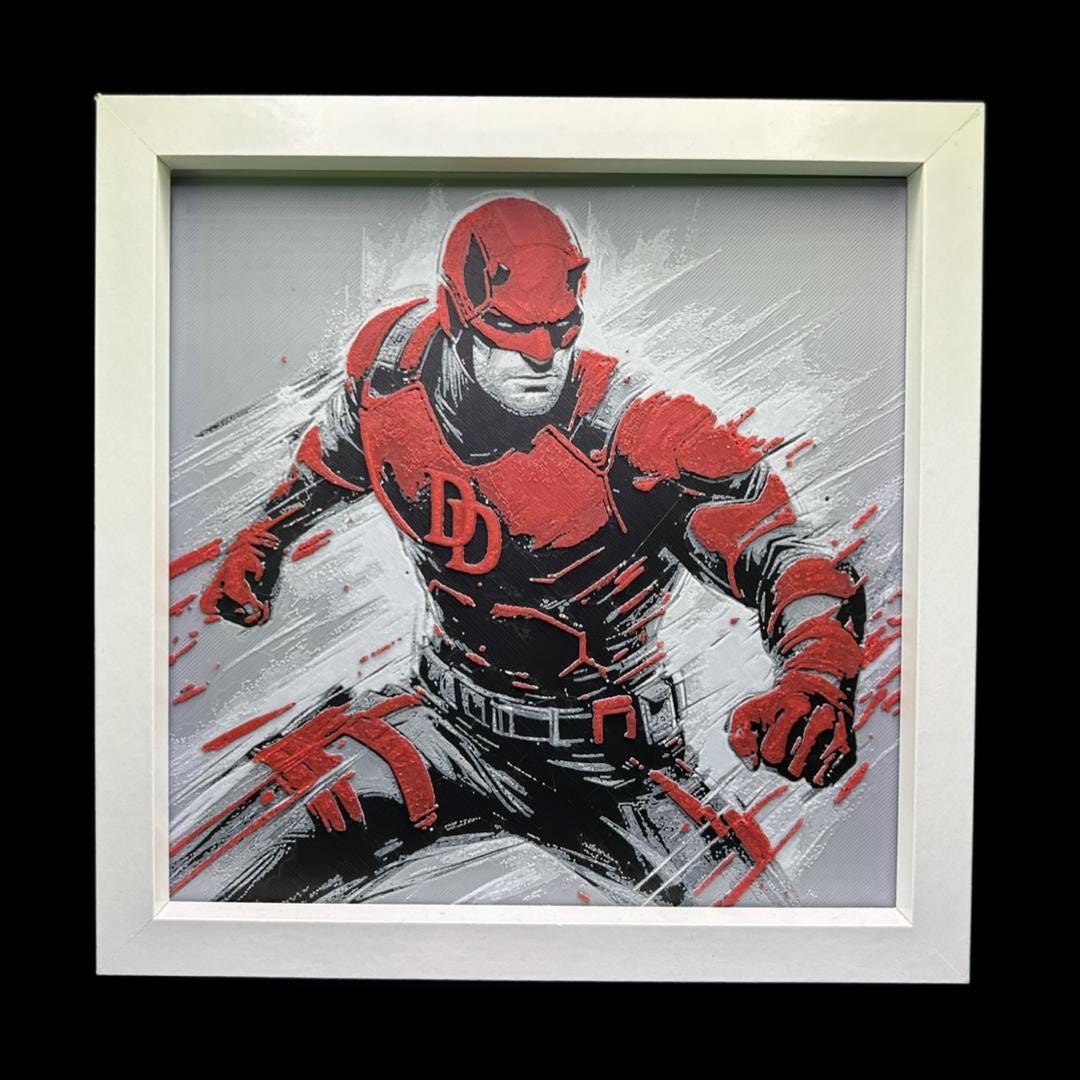 Dare Devil 3D Printed Fan Art