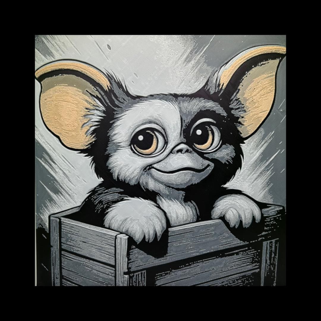 Gizmo - Gremlins 3D Printed Fan Art