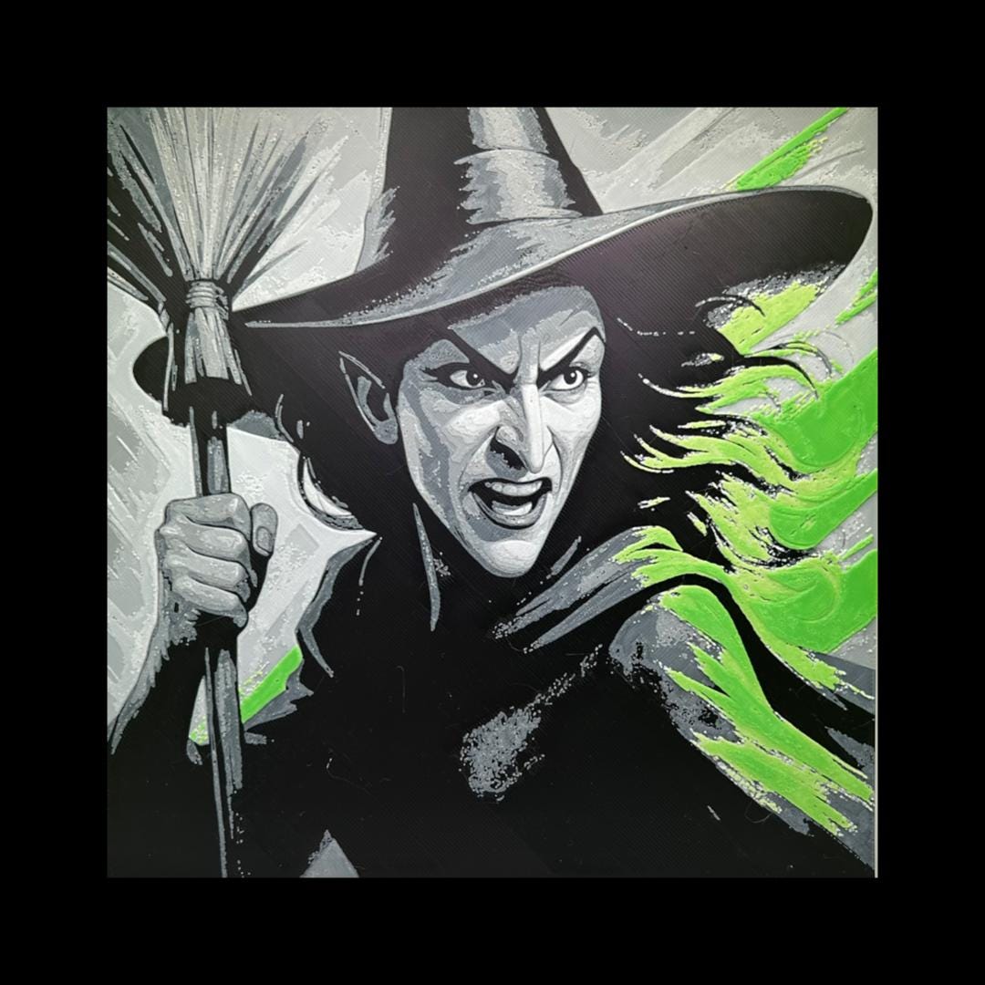 Wicked Witch of the West - The wizard of Oz 3D Printed Fan Art